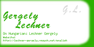 gergely lechner business card